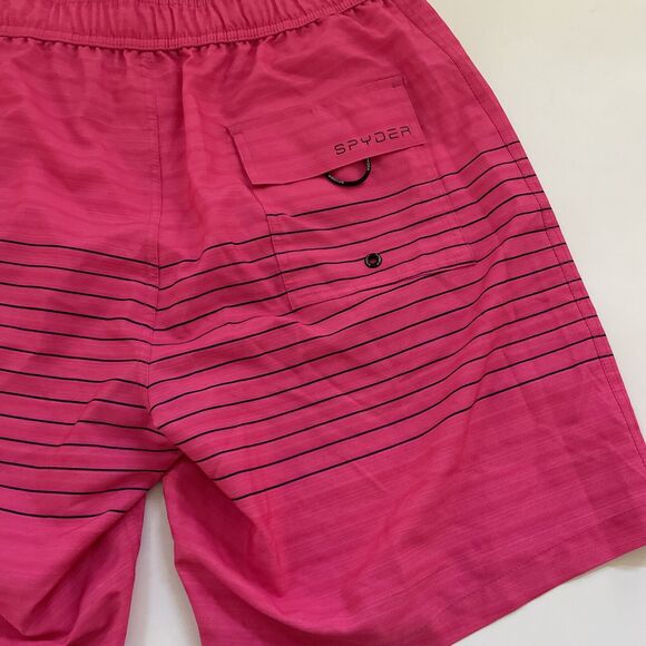 Spyder Swim Trunks Mens Size XXL NEW Neon Pink Shorts NWT - Picture 4 of 7